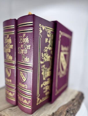 Easton Press Marco Polo The Venetian Kingdoms Marvels O East LTD ED 2 Volume Set-image