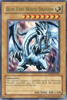 Yugioh! LP Blue-Eyes White Dragon - Green - DL09-EN001 - Rare - Unlimited Editio-image