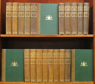 MACAULAY WORKS Fine Leather Bindings ANTIQUE SET 20 Volume WHITEHALL ED. Limited-image