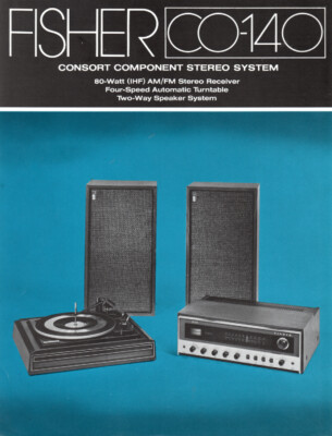 Fisher - CO-140 Music System - Original Sales Brochure - -image