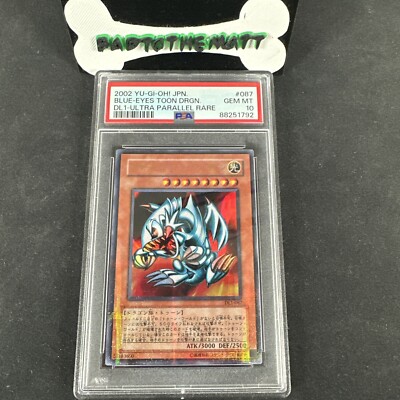 PSA 10 Yu-Gi-Oh! Yugioh Blue Eyes Toon Dragon Ultra Parallel DL1-087 Japanese-image