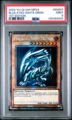 2024 YU-GI-OH! MP24-25TH ANV TIN: DUELING MIRRORS BLUE-EYES WHITE DRAGON PSA 9-image
