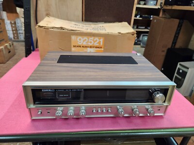 Vintage Sears Fisher 143-92521600 AM/FM Stereo Receiver With Original Box-image