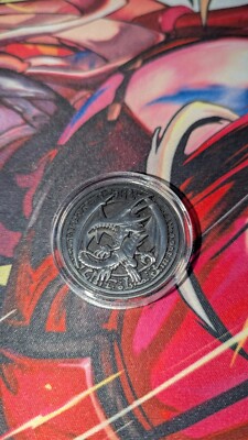 YuGiOh! | YCS Registration / Promotional Red-Eyes Black Dragon Coin | Silver-image