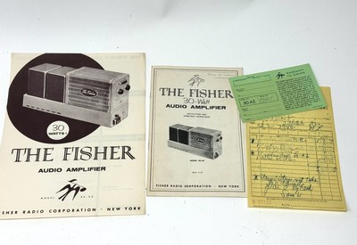 Original Manual And Paperwork: The Fisher Model 80-AZ Audio Amplifier-image