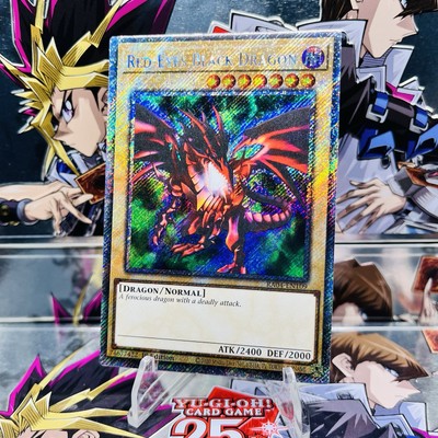 Yugioh Red-Eyes Black Dragon (4th Art) RA04-EN109 Platinum Secret Rare Near Mint-image