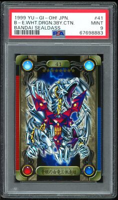 Yu-Gi-Oh Japanese Sealdass 41 Blue Eyes White Dragon's 3-Body PSA 9 67698883-image