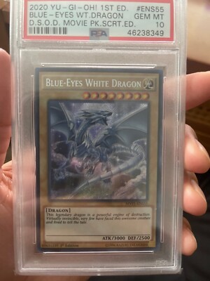 2020 Yu-Gi-Oh Movie Promo Blue Eyes White Dragon 1st Edition-image