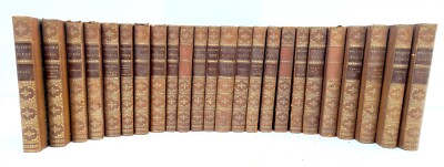 1850s BRITISH POETS 25 VOLUMES SET antique DECORATIVE BINDINGS poetry-image