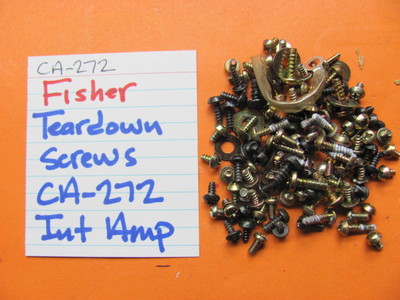 📈TEARDOWN SCREWS FISHER CA-272 INTEGRATED AMPLIFIER-image