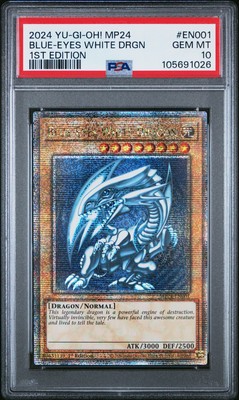 2024 YU-GI-OH! MP24-25TH ANV TIN: DUELING MIRRORS BLUE-EYES WHITE DRAGON PSA 10-image