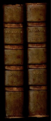 ROMOLA by Eliot, George. 1890 2 volume set, 3/4 leather bound.-image