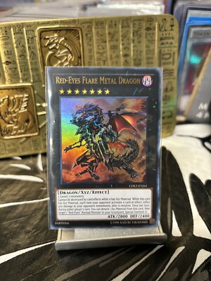 Yu-Gi-Oh! Red-Eyes Flare Metal Dragon Unlimited LDK2-ENJ41 Ultra Rare NM/LP x1-image