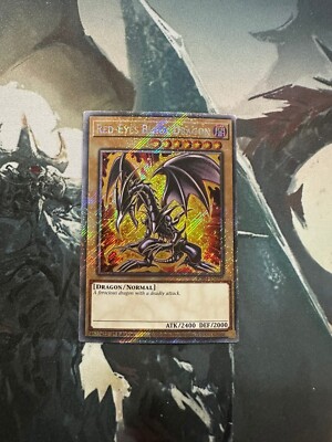 Yugioh Red-Eyes Black Dragon Platinum Secret Rare RA04-image