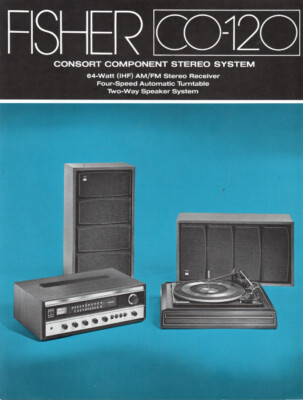 Fisher - CO-120 Music System - Original Sales Brochure - -image