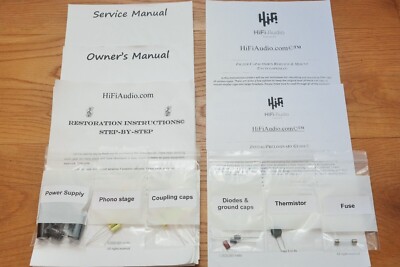 Fisher X101C amplifier restoration repair upgrade rebuild kit filter capacitor-image