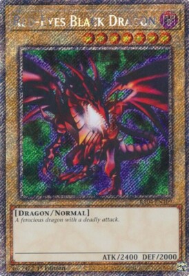 Red-Eyes Black Dragon (4th Art) (RA04-EN109) - Platinum Secret Rare - 1st Edit.-image
