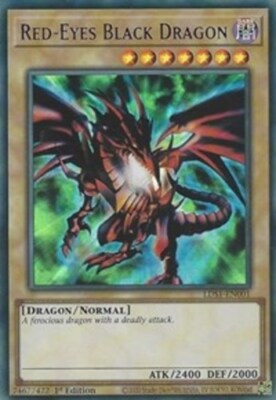 Yugioh! Red-Eyes Black Dragon (Purple) - LDS1-EN001 - Ultra Rare - 1st Edition N-image