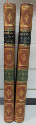 1888 Large 12x10 Antique 2 Vol Set; Contemporary Imperial German Art  Kaiser Era-image