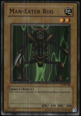Yu-Gi-Oh! - Legends of Blue Eyes White Dragon Man-Eater Bug 2002 LOB-108-image