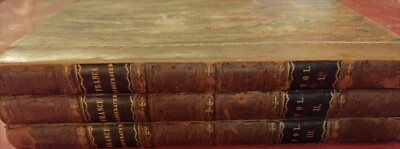 VINTAGE 3 Volume Book set France Illustrated Plates Paris Allom Wright Fisher-image