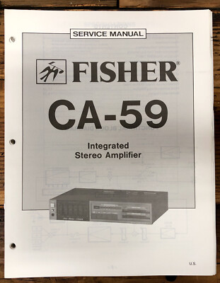 Fisher CA-59 Amplifier  Service Manual *Original*-image