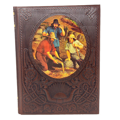 1974 THE OLD WEST Vol 6 THE FORTY-NINERS Time-Life Books Series Set FAUX LEATHER-image