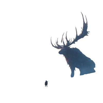 Giant Elk Godzilla Vinyl Car Decal Sticker – Waterproof & UV-Resistant-image