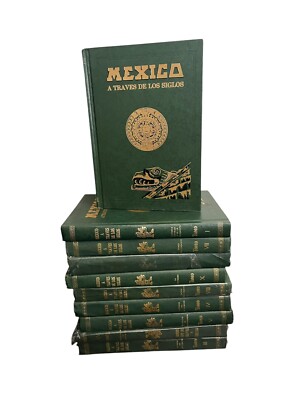 Mexico A Traves de Los Siglos: 10 Volumes by Palacio, Vicente 1983 Ed. (Spanish)-image