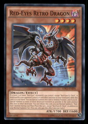 Yugioh Red-Eyes Retro Dragon #LDK2-ENJ04 Legendary Decks II LP-image