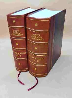 King'S American Dispensatory V. 1-2 1909 [Leather Bound] Set Of 2-image
