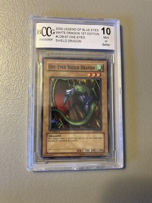 Yugioh 1Eyed Shield Dragon LOB87 Legend of Blue Eyes White Dragon 1st Ed BCCG 10-image
