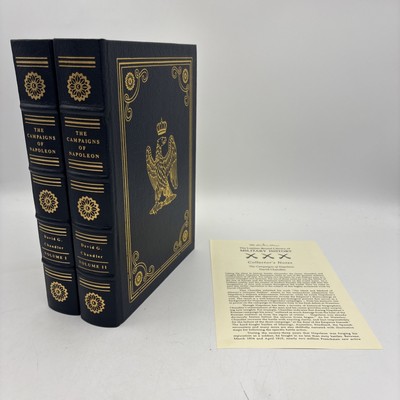 The Campaigns of Napoleon Volume 1 & 2 Set by Chandler - Easton Press - Military-image