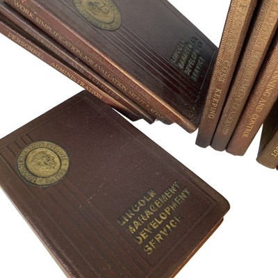 19 Lincoln Management Development Service Different Books Set Manufacturing Vtg-image