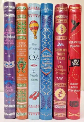 6 Children's Classics: Grimm's Fairy Tales, Treasure Island, Wizard of OZ +3 NEW-image