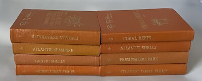 Lot of 8 Roger Tory Peterson Field Guides — Leather Bound Easton Press — Ocean-image
