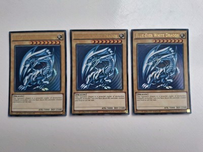 **BLUE EYES WHITE DRAGON x3** Ultra RARE CT13-EN008 - Kaiba and Obelisk Mega Tin-image