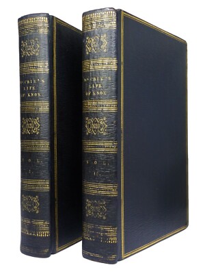 THE LIFE OF JOHN KNOX BY THOMAS M'CRIE 1818 FOURTH EDITION, LEATHER-BOUND SET-image