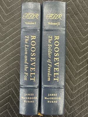 2 Volume Set Roosevelt Biography By James MacGregor Burns/unread-image