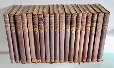 Complete Set of Minature Leather Bound Books by Hugh Walpole Published 1929/31.-image