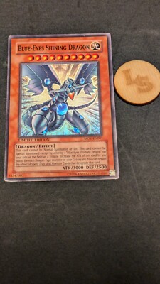 Rare Blue Eyes Shining Dragon MOV-EN001 Limited Edition YuGiOh Foil-image