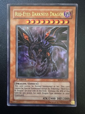 Red Eyes-Darkness Dragon SD1-EN001 Ultra Rare 1st Edition NM/LP-image