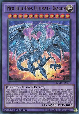 Yu-Gi-Oh! MVP1 Neo Blue-Eyes Ultimate Dragon #MVP1-EN001 1st Ed-image