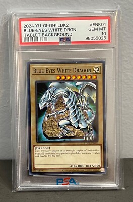 2024 YU-GI-OH BLUE-EYES WHITE DRAGON LDK2-ENK01 PSA 10-image