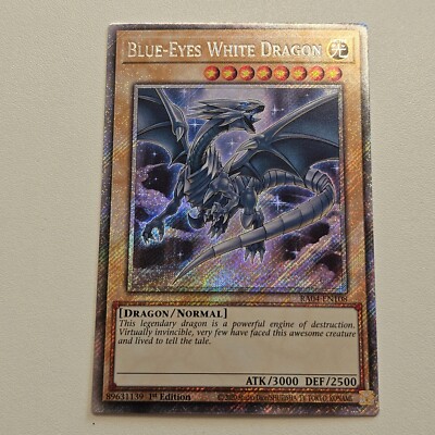 Blue Eyes White Dragon - RA04 - Platinum Secret Rare - Yugioh Euro DSOD Art-image