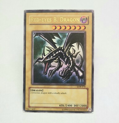 Yugioh Red-Eyes B. Dragon LOB-070 The Legend of Blue Eyes White Dragon Unlimited-image
