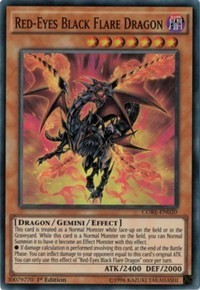 1x Red-Eyes Black Flare Dragon - 1st Edition NM Eng YuGiOh - Clash of Rebellions-image
