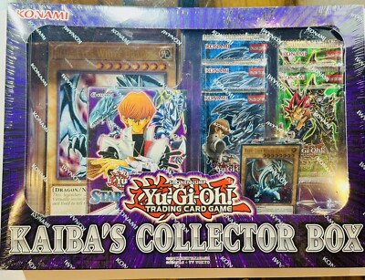 Yugioh Kaiba’s Collector Box New Blue Eyes White Dragon Promos Packs-image