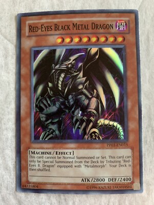 YuGiOh Trading card Red Eyes Black Metal Dragon PP01-EN015 Holo Yu-Gi-Oh-image