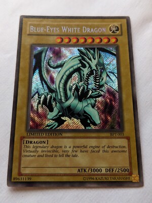 Yu-Gi-Oh! Blue-Eyes White Dragon, Limited Edition Secret Rare, BPT-003-image